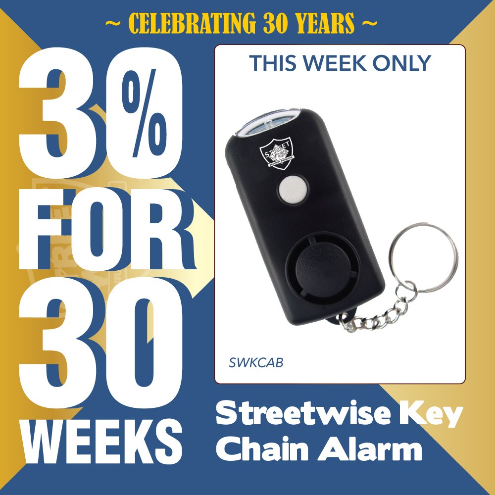 {30-for-30 SPECIAL} This week's sale is on the Streetwise Key Chain Alarm (SWKCAB). #StreetwiseSecurity #CuttingEdgeProductsInc  #KeyChainAlarm