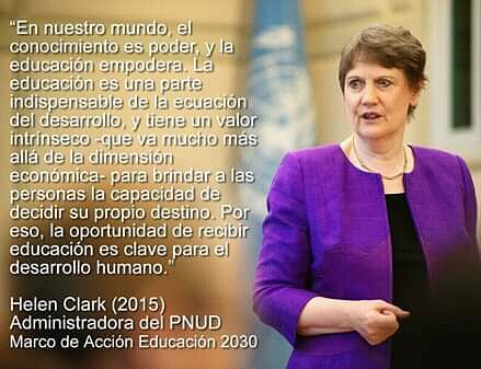 Para los que seguimos apostando a la educación como motor del desarrollo y la transformación.