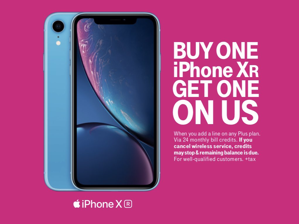 Can you believe #BackToSchool is already here?! Whether your already in session or gearing up, <a href="/TMobile/">T-Mobile</a> stores are ready with ALL the #deals! Hurry in for this one - when you add a line on our #MagentaPlus plan, the #iPhoneXr is buy one get one...#FREE! 📱