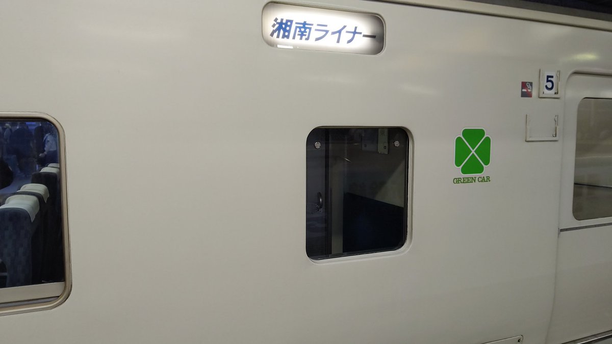 東京駅への入線は18:25頃だったので、慌ただしかった。なお、藤沢駅から乗車の場合、快速に変わるのでライナー券は不要です。