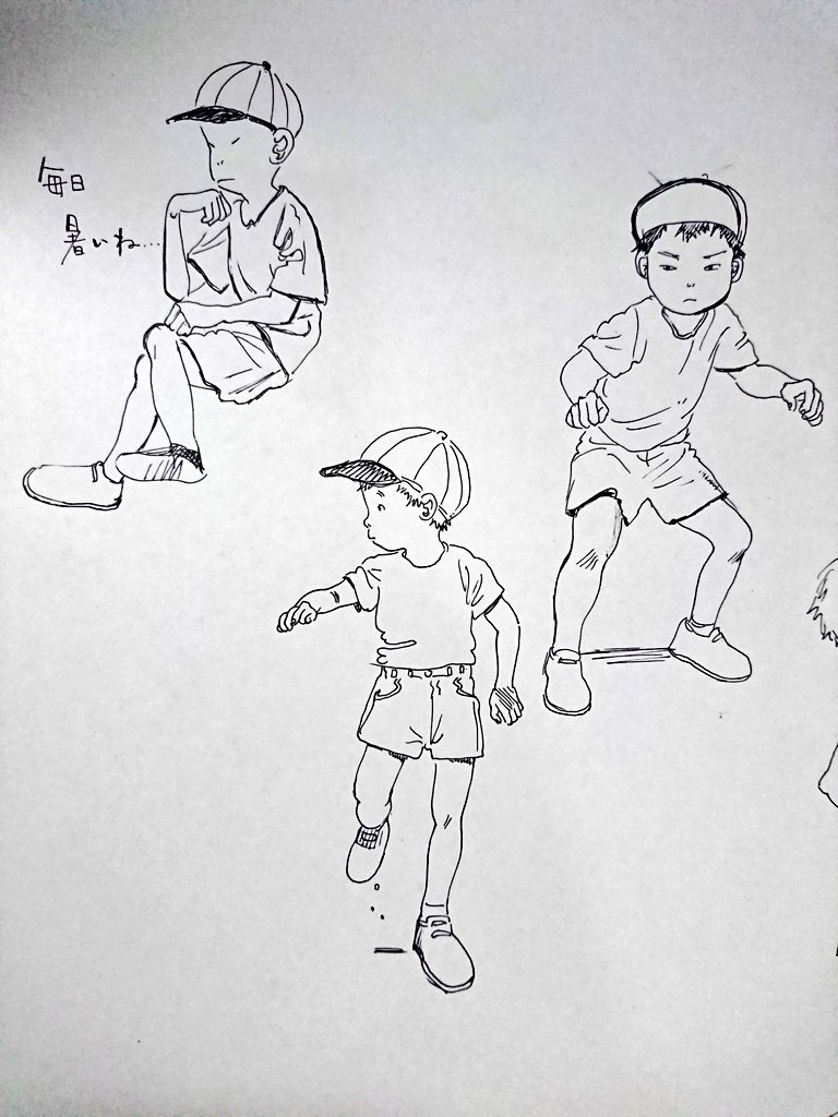 ボールペンで描くの楽しいかもしれん 