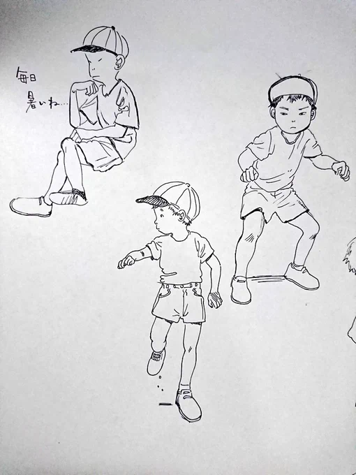 ボールペンで描くの楽しいかもしれん 