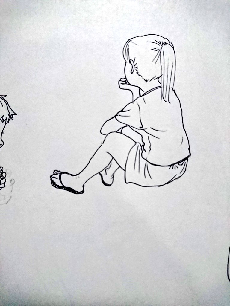 ボールペンで描くの楽しいかもしれん 