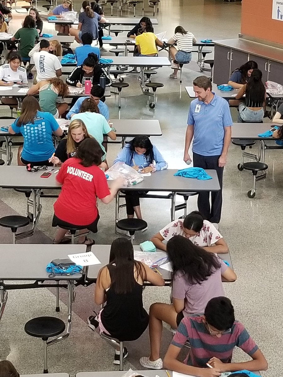 ThePantherCreek's tweet photo. Congrats to Mr. Rosen for being named @WCPSS semifinalist for AP of the Year!  Today he is preparing our mentors for the class of 2023 orientation tomorrow! https://t.co/EkVVaSv7XW