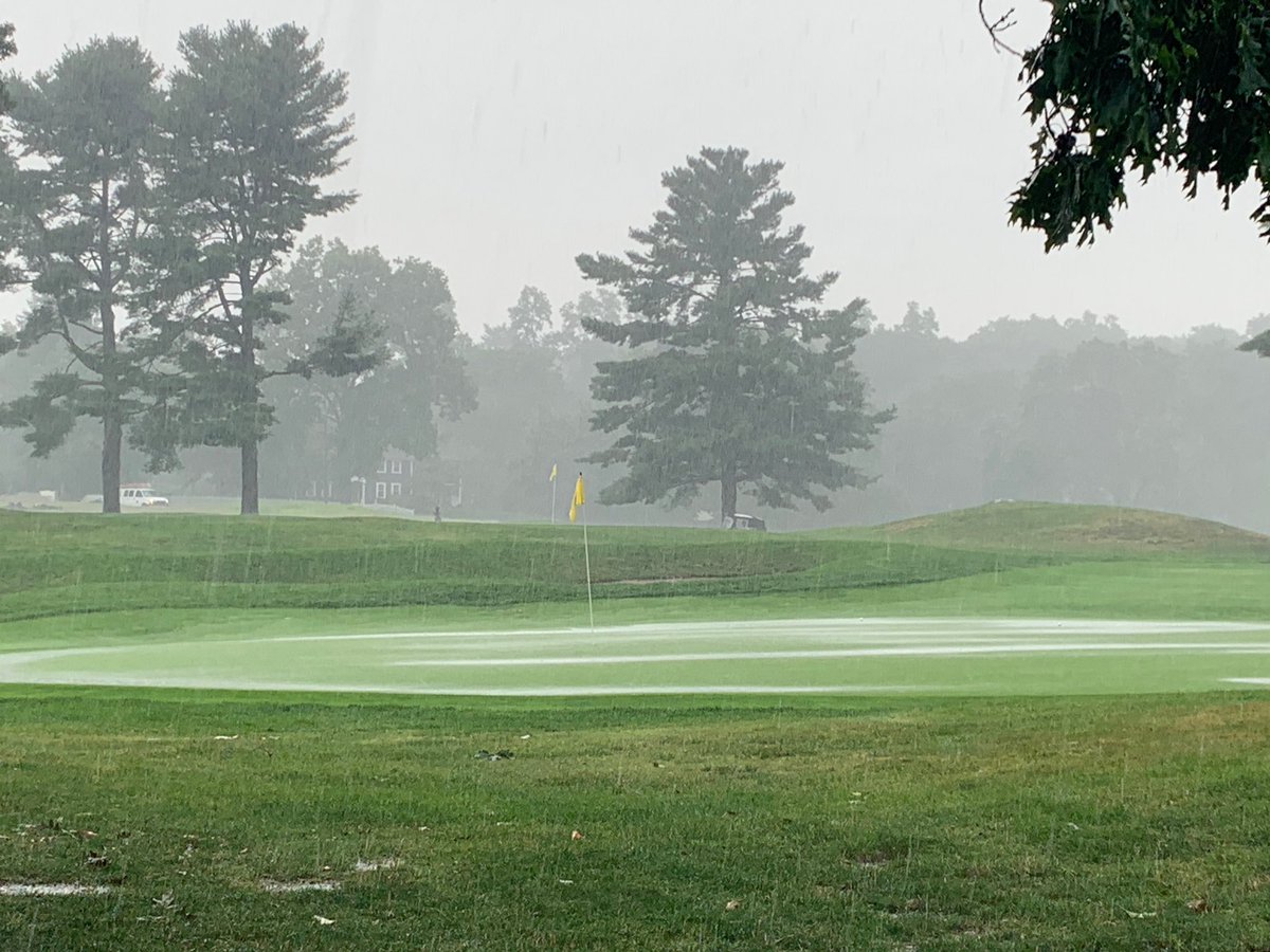 NEGA_Golf's tweet photo. Play has been suspended at 9:15 AM. Updates to follow shortly. #NEJunior https://t.co/qm20SEN6u2
