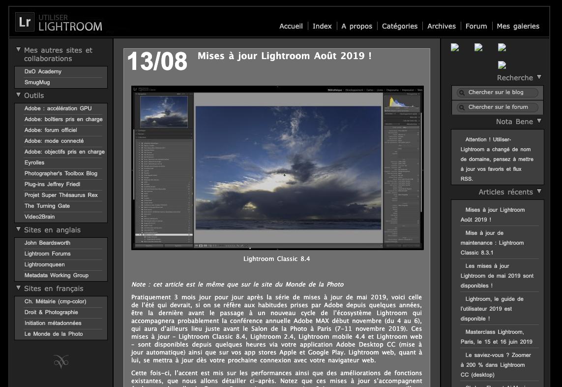 ULightroom's tweet image. Les nouveautés Lightroom d'août 2019 en détail sur mon blog ! t.ly/WjwWk