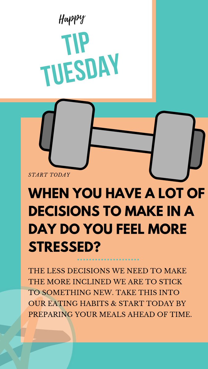 authenFIT_'s tweet photo. Itโs #TIPTUESDAY #Atlantaโ๏ธ
More Decisions = More Problems.
Decrease your decisions when it comes to food by preparing your meals ahead of time๐
#mealprep #AuthenFIT #authenFITlife https://t.co/2ElCFelMkC