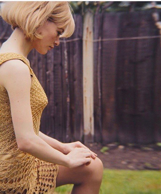 JKnight_Author's tweet photo. Judy Geeson London photoshoot 1968. Yellow crochet mini dress. Unnamed photographer. Perhaps a promo shot or even movie still. #JudyGeeson #moviestar #crochetmini #minidress #Sixties #1968 #promo #photoshoot #fashion #Sixtiesfashion #fashionphotography #filmstar #films https://t.co/6rUDgIeRId
