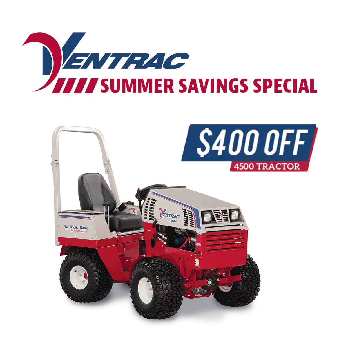 Is it Christmas in August?!  NOPE!  But it's Ventrac's Summer Savings Event!!  Right now, save up to $400 OFF on select Ventrac Tractors and attachments!  Act fast, this ends August 31st!

🚜➡️➡️Get your FREE quote here: ow.ly/4JYt50vtR0s