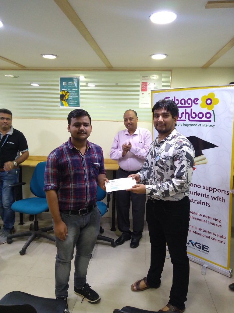 cybage_csr's tweet photo. #CybageKhushboo Gandhinagar added 35 beneficiaries under its Annual Scholarship Program for 2019-20. The students have been granted scholarships in various fields like Engineering, Medicine, Pharmacy, among others.
#CybageCSR #TransformingLives #SocialGood #NonProfit #DoGood https://t.co/HIdxbbTmBG