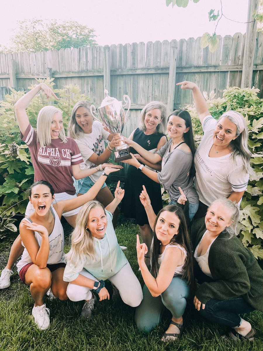 AXOZetaSigma's tweet photo. We are SO proud to announce that we have recieved the large chapter National Council Trophy for the second year in a row! Honored that the National president of AXΩ delivered the news and trophy herself. We cannot wait to see what the rest of this year holds at Zeta Sigma! ⭐️ https://t.co/qZZ1midDmQ
