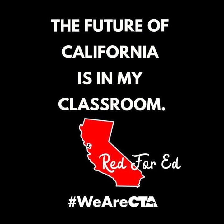 OTAPresident's tweet photo. In the blink of an eye Oceanside teachers, counselors, school nurses, psychologists, speech pathologists, and support staff are back to work! Happy Tuesday! Wishing you a wonderful new school year! #RedForEd #OTAStrong https://t.co/0H0Cy5fB6o