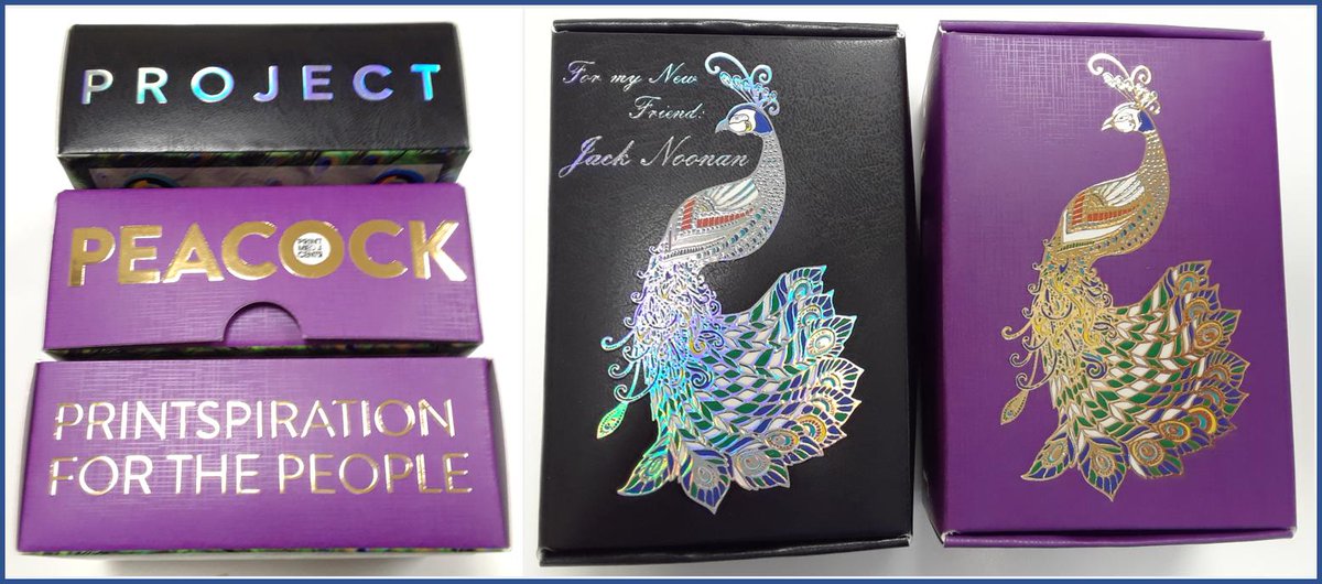 MGI_USA's tweet image. Packaging gurus @Phase1Protos guide brands &amp;amp; product designs w/ #JV3D special effects from @KonicaMinoltaUS. @PrintMediaCentr's #ProjectPeacock #Dallas Print Fair souvenir @printingunited &amp;amp; @brandunitedexp promo boxes a big hit! @whattheythink has story:  tinyurl.com/y6xbjwlx