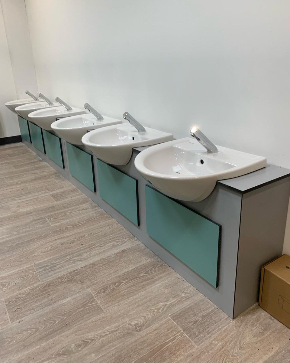 Vanity units for 3-5 year olds - Getting ready for the new school term by using #Capella as their washroom suppliers. 

Our full range is available to view via brochures and catalogues which can be sent out 1st class same day.

#Capella #projects #washrooms #school #education