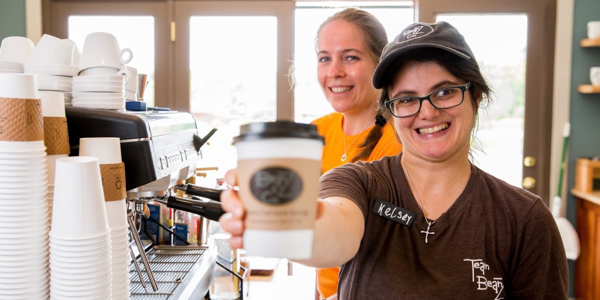 ☕☕Do you know how to make your coffee shop more accessible⁉ <a href="/PerfectDailyG/">Perfect Daily Grind</a> Check out more here⬇⬇ bit.ly/2KukZto #CSIE19 #FES19