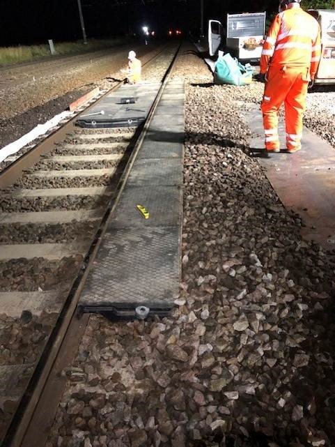 RSS_Infra's tweet photo. The team successfully installed 3 RRAPs at Dukesmead, all with Steel Edge Beams for a new client @morgansindall! 
It's another fantastic job completed with existing materials transported from another worksite, saving the client time and money.
#RRAPS #TrackAccess #AccessSolutions https://t.co/NEWb5fonTQ