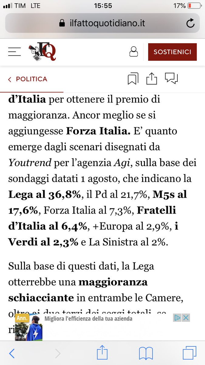 GTempestoso's tweet photo. Se si votasse oggi: #dimaioisthenewrenzi @luigidimaio @matteorenzi @fattoquotidiano #Crisidigoverno 
Si passa dal “4 marzo del PD” al “4 novembre del M5S”? 🤔 https://t.co/TnPUJzDL2P
