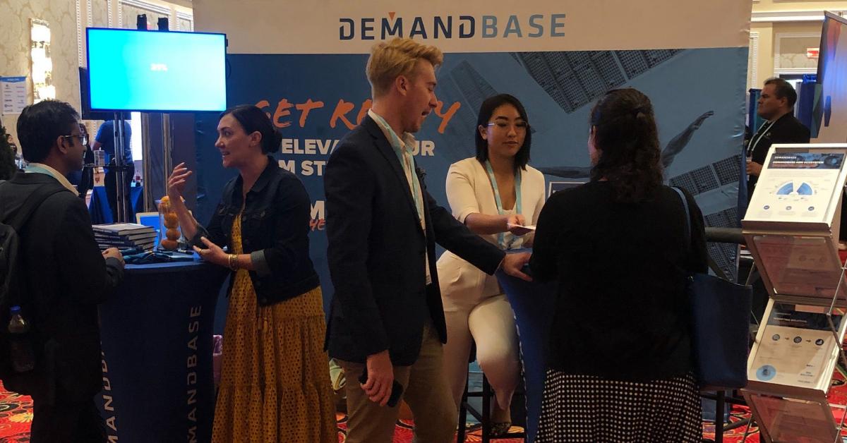 Demandbase's tweet photo. Better together. #B2BSMX Day 2, let's do this! Come by Booth 501 today and learn how to elevate your ABM strategy with @Demandbase https://t.co/zPrMtF0CjT https://t.co/SrUgQ52JhF