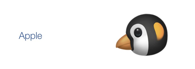 why is the penguin emoji so fucking stupid looking. i deserve better. We deserve better. fuck you apple.