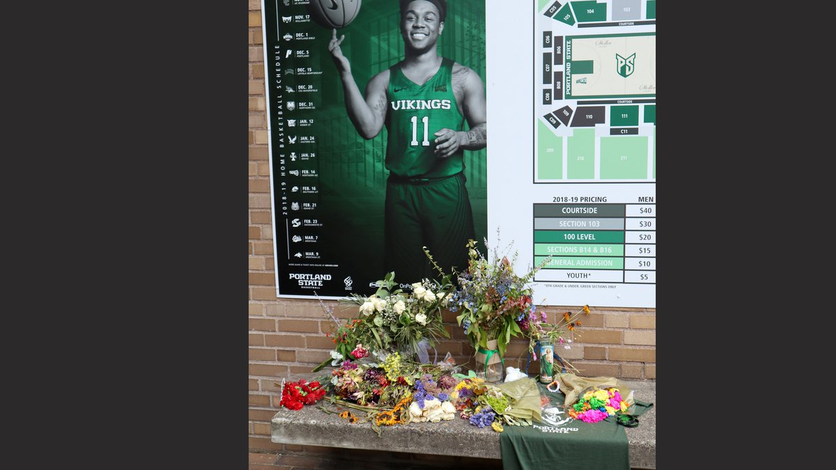 eventspsu's tweet photo. The public is invited to attend a celebration of life for Portland State student and basketball standout Deante Strickland that will be held 1 p.m. Wednesday at Viking Pavilion. Deante died Aug. 2. https://t.co/uu3p78ZwP1