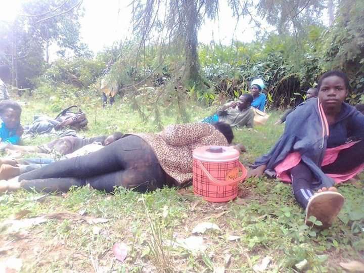 cebiassemble's tweet photo. More women&amp; children fleeing #Military invasion of Babanki yesterday with over 1000 soldiers &amp; 3Amour tanks.Over 1m #Ambazonians now leave in bushes since 2016 &amp; #UNSC is yet to place #Ambazonia on their Agenda. @UN_PGA @IntlCrimCourt @coe @AU_PSD @cnni @CHR_HumanRights
@StateDRL https://t.co/j1NjCgkfNQ