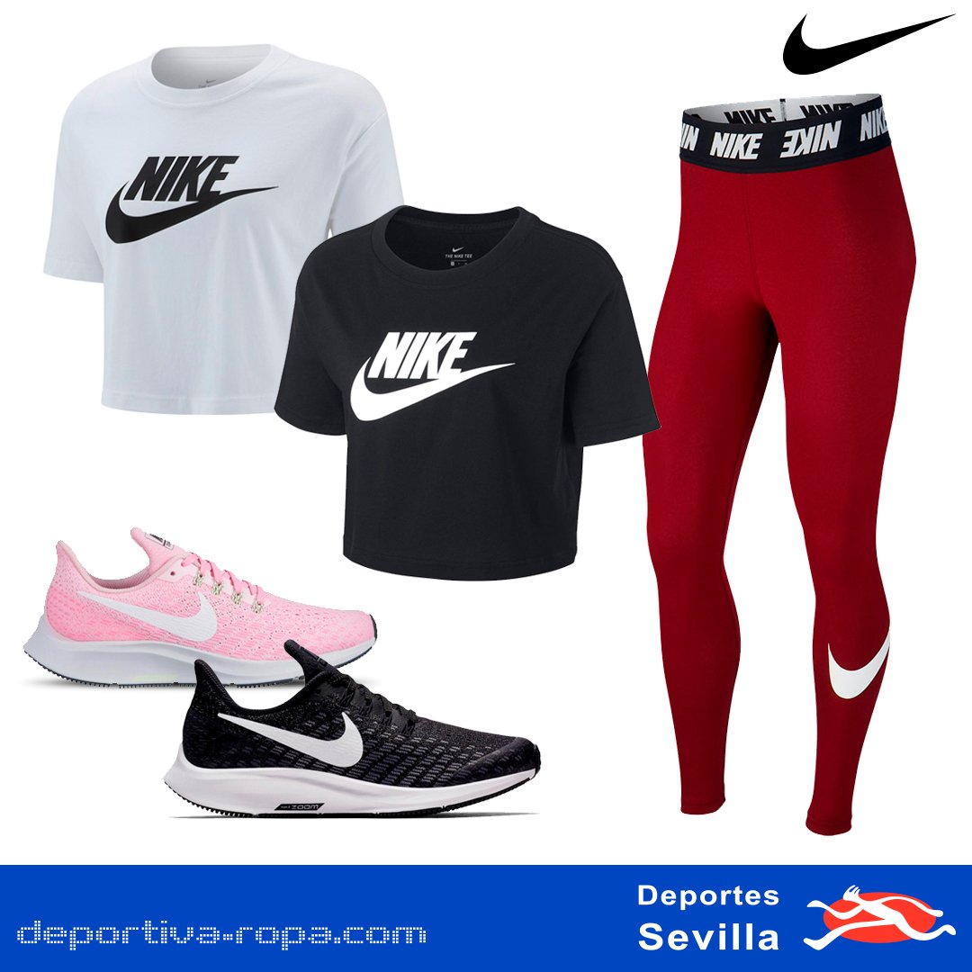 DeportesSevilla's tweet photo. 👟💄¡En Deportes Sevilla encontrarás los mejores OUTFITS de primeras marcas para que entrenes con estilo y sobre todo calidad! #nikewoman #nike #justdoit #fashion #wrun #nikeshoes #nikesport #swoosh #sneakeryoutube #nikelove #getswooshed #nikerun #nikegirl #adidasrun #rungirl https://t.co/esb3caBUq8