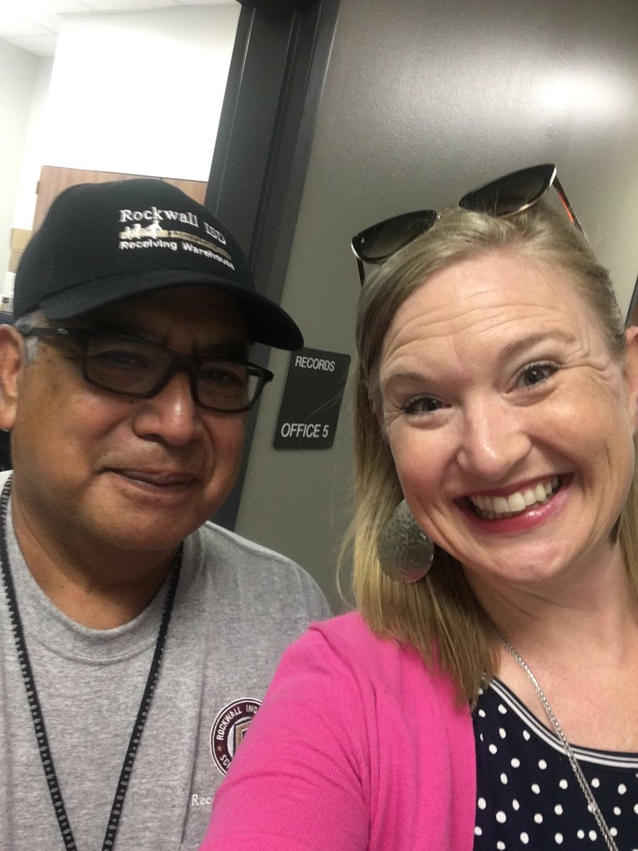 Thankful for Ramiro and the way he served <a href="/RISDSpecial/">RISD Special Programs</a> Programs this morning in delivering files! Service with smile! <a href="/rockwallschools/">Rockwall ISD</a> is blessed to have awesome support staff!