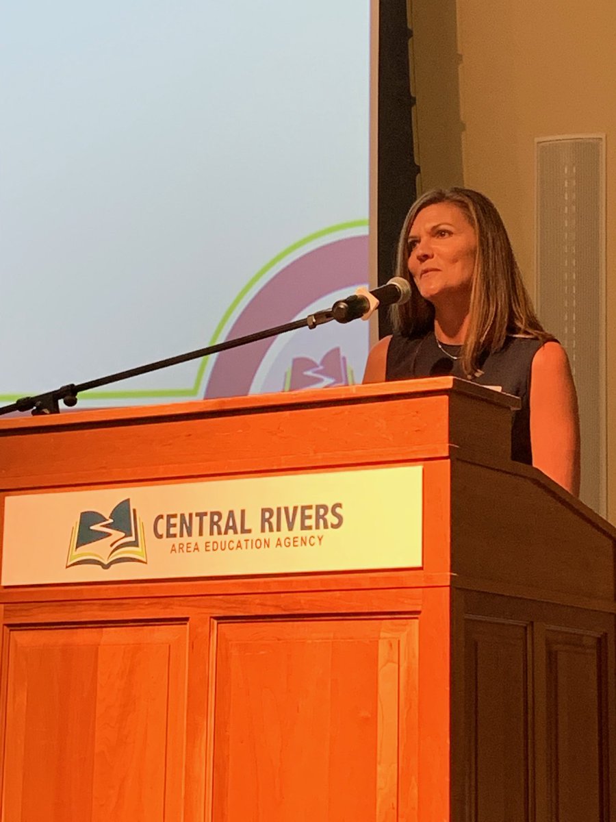 ⁦<a href="/JenSigrist/">Jen Sigrist</a>⁩ making her debut in front of #CRAEA staff at our kick off. Welcome, Jen! We are so happy to have you on board. #rockstar