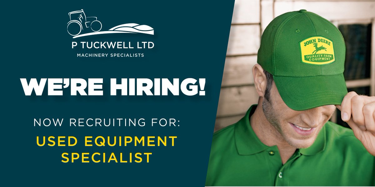 We're looking for a Used Equipment Specialist to join our team! Find out more at tuckwell.co.uk/recruitment