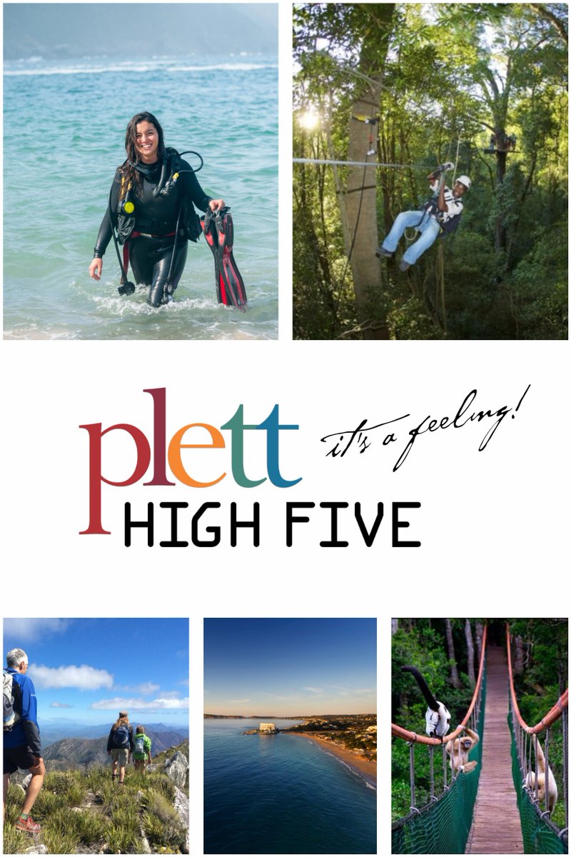 So much to do, so much to see! 
Take advantage of our early bird special and book your #PLETTHIGHFIVE adventure package today! 
qoo.ly/z5gek │#TravelWeek <a href="/discoverctwc/">Discover WesternCape</a>