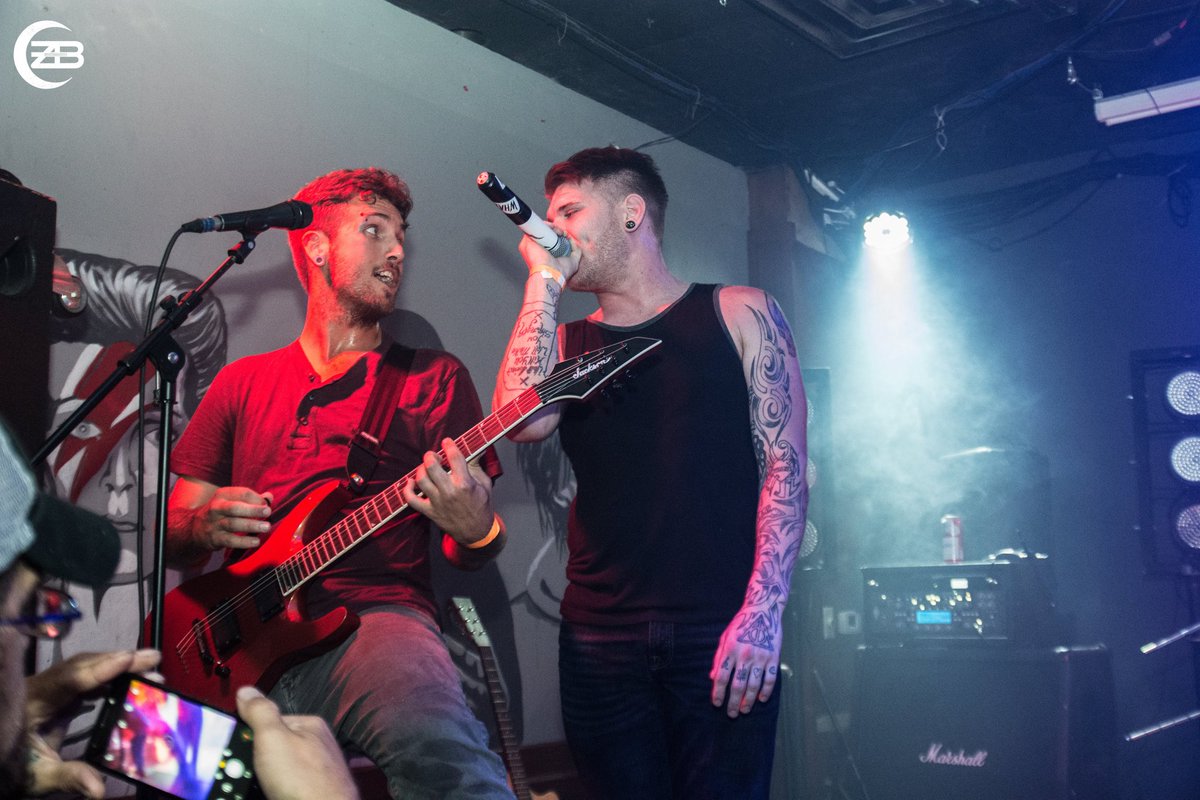 It's all fun up here. #bandfam #livemusicrocks #initiumnovum #TuesdayMorning #rock #metal
