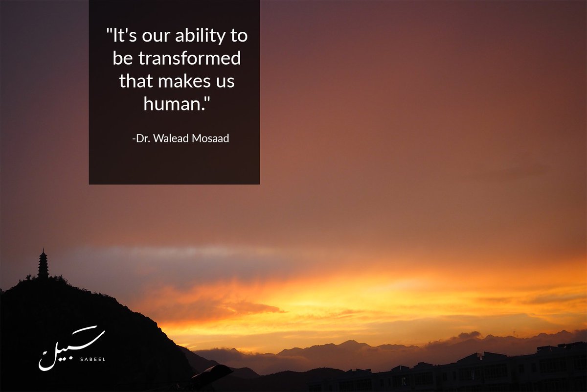 SabeelCommunity's tweet photo. "It's our ability to be transformed that makes us human."

Dr. Walead Mosaad https://t.co/ASpoXKEMyr