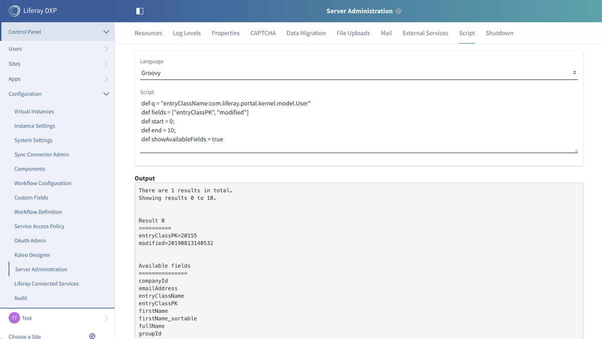 pmesotten's tweet image. I've just created a small Groovy script that will help you discover what's in your #Liferay search index gist.github.com/limburgie/5a05… based on a String-based Lucene query. Try out for yourself!