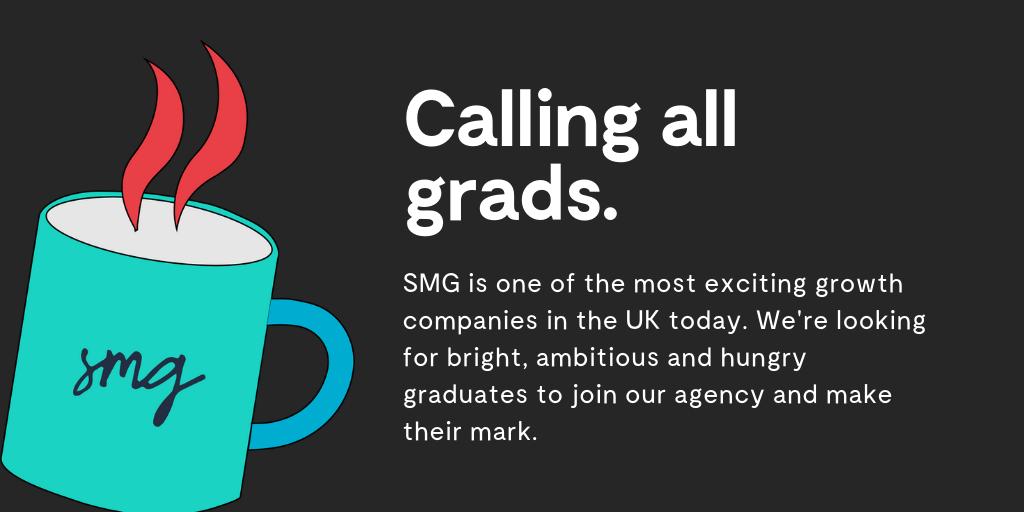 Grab a cuppa for 5 mins with our Planning Manager, Lara, who joined us as a grad in 2016 bit.ly/2Gr344s Check out our website for live roles that migh interest you #gradjobs #SMGcareers #careers #progression