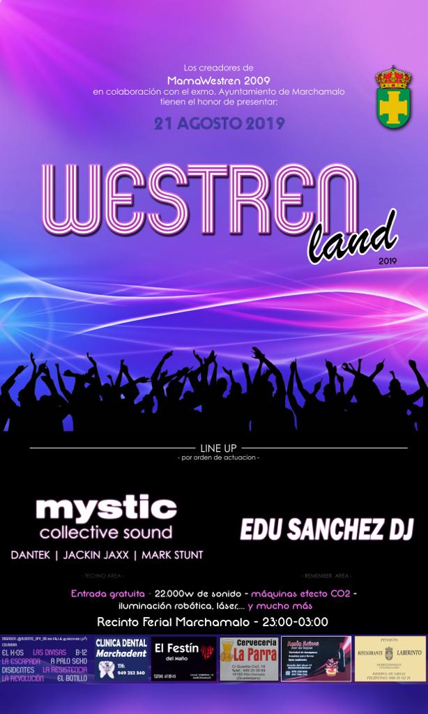 Peña @kaosMarcha PRESENTA:

Festival "WESTREN LAND" organizado por nuestro Fili. 

Miércoles 21 de Agosto, a las 23:00h en el recinto ferial. Entrada gratuita. 

Por unas prefiestas diferentes en las que contaremos con:

EDU SANCHEZ DJ
DANTEK
JACKIN JAXX
MARK STUNT