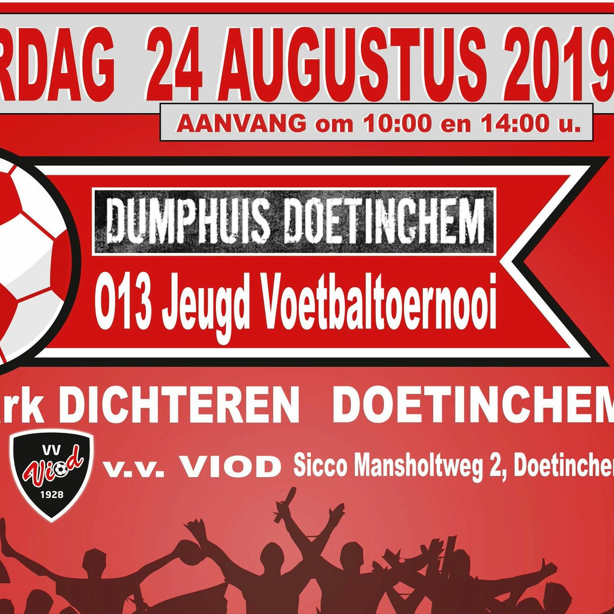 Nog 1 plaats beschikbaar in het ochtendprogramma. JO13 team niveau 2e of 3e klasse.