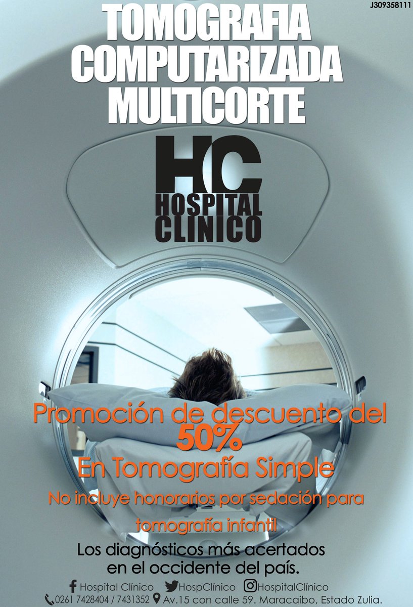 Aprovecha el 50% de descuento que traemos para ti en TOMOGRAFÍA SIMPLE.
Tenemos a disposición de pacientes y médicos el servicio de tomografía computarizada. ¡Pon tu salud en las mejores manos!.