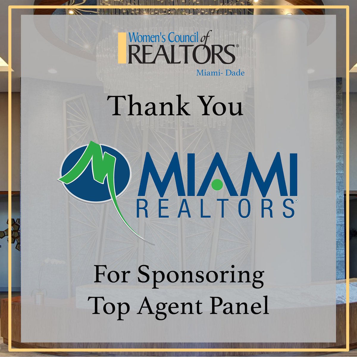 WCRMiami's tweet photo. 🙏🏻Thank you “Miami Realtors®️” for sponsoring: 

⭐️Top Agent Panel
📅Wednesday, August 14th
⏰11:00 am to 2:00 pm
📍5250 NW 58th Avenue, Doral
🎟For Tickets ➡️click on link https://t.co/InZxxrq0t5

#leadersmadehere #womenscouncilmiami #womenempoweringwomen https://t.co/dcRJa3DM5Z