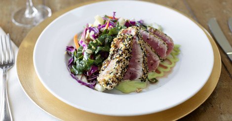 LauraAlberts's tweet photo. Our Sesame Crusted Tuna, symbolic of love when words are inadequate :) https://t.co/oeKRWTQN95