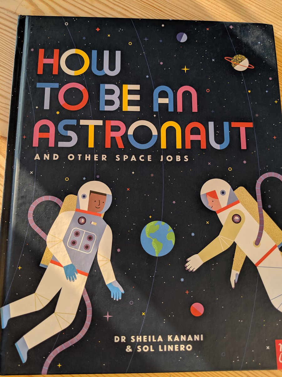 sarahpbroadley's tweet photo. What a fantastic day to start my @edbookfest chairing this year! A brilliant event with @SaturnSheila as she took us through 'How to be an Astronaut' @NosyCrowBooks illustrated by #SolLinero From SCUBA training to getting ready for space travel and much more! https://t.co/hP8tIYIbea
