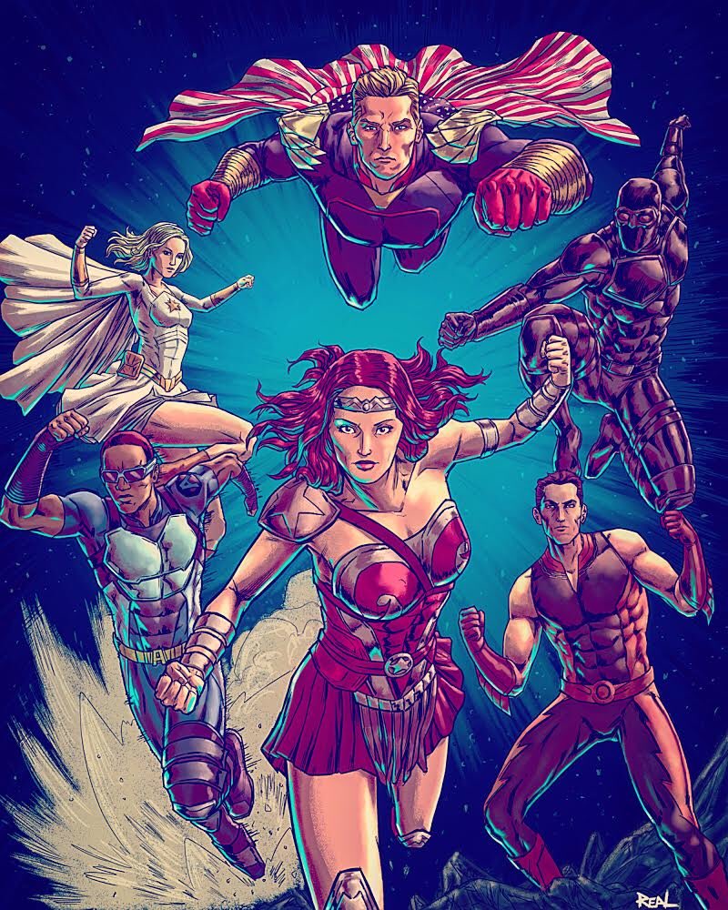 Jose Real Art En Twitter Theboys Homelander Thedeep Atrain Starlight Blacknoir Queenmaeve Garthennis Darickrobertson Comicbook Joserealart Comicbookart Comicbookartwork Comic Superhero Supervillain Wildstorm Preacher