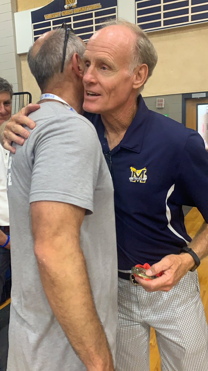 ATLMaccabi2019's tweet photo. That humble moment when AD Tommy Marshall from @MaristSchool was awarded a Midot Medal from Philip Rubin 👏🏻 👏🏻! #atlmaccabi2019 #wearejccmaccabi https://t.co/SpufWtWe6z