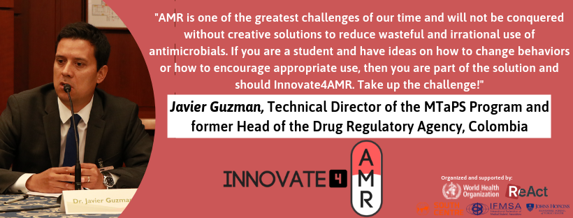 MTaPS_Program's tweet photo. An exciting opportunity for student teams to develop innovative solutions for #AntimicrobialStewardship in resource-limited healthcare settings. Join the competition and submit your proposal through Sep. 16th to @Innovate4AMR! More information: https://t.co/jVqQD0OLNB #AMR https://t.co/6OHvrLaaqh