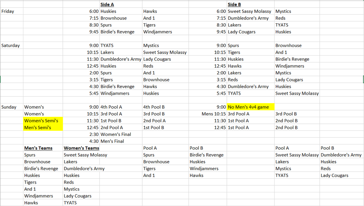 AMMBT18's tweet image. Schedule for #AMMBT19