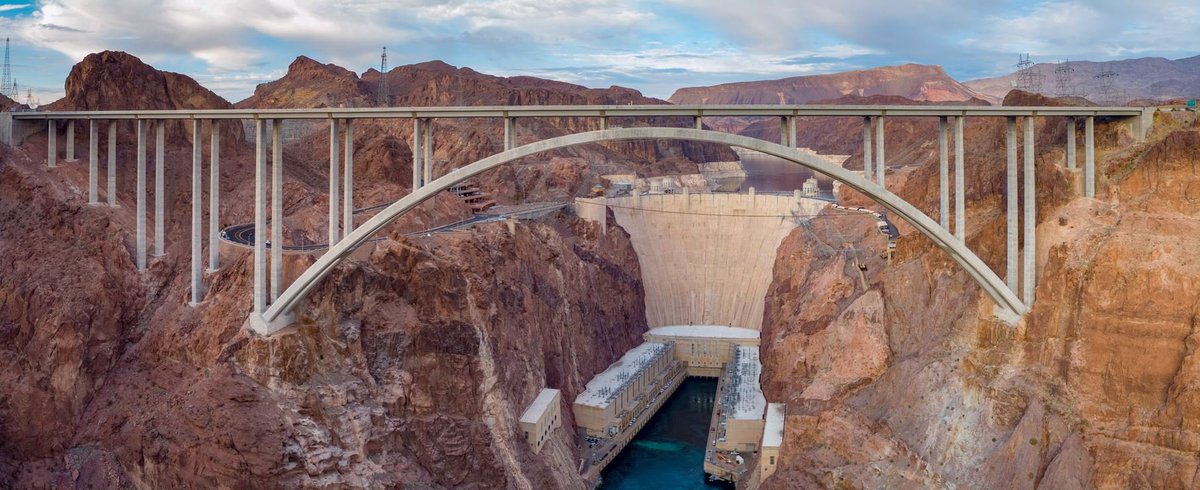 Are_corp's tweet photo. ARE UAS team recently assisted a bridge inspection of the Mike O'Callaghan–Pat Tillman Memorial Bridge, the world's highest concrete arch bridge standing at a height of 886 feet and a length of 1,900 feet with @Stantec.
https://t.co/1Ui49LEkXL…
#Engineer #UAS #UAV #Drone https://t.co/PeBx1Huq4b
