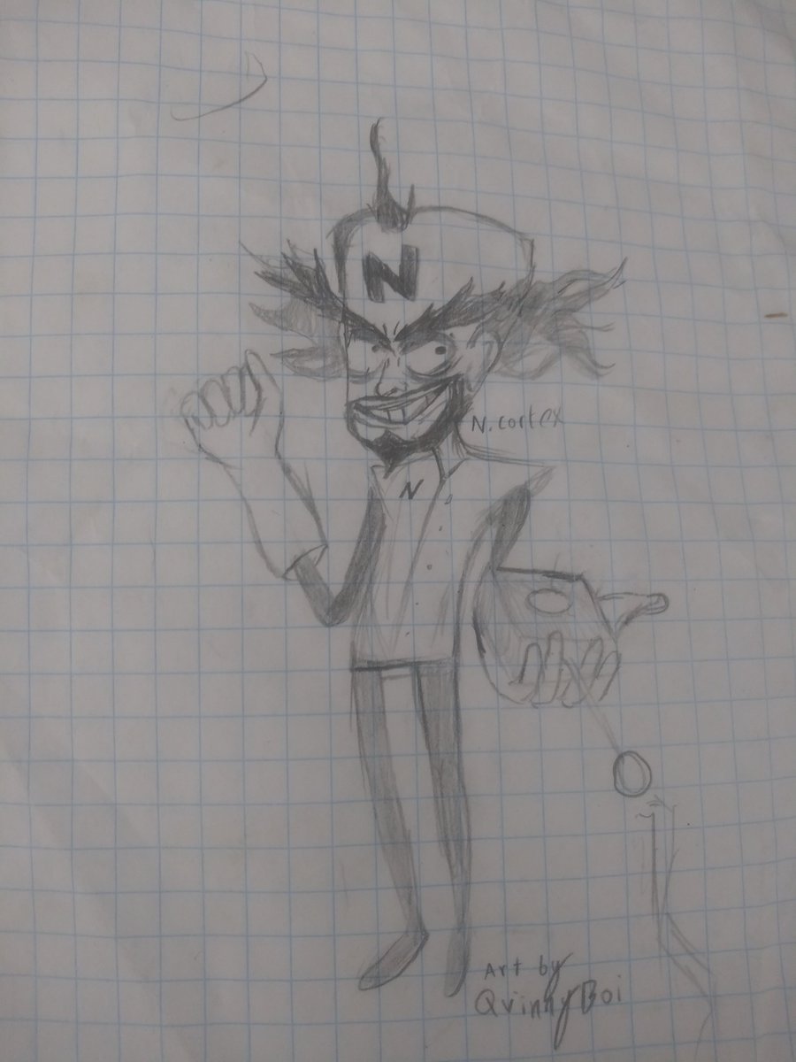 Quinimation's tweet image. N. Cortex from Crash Bandicoot