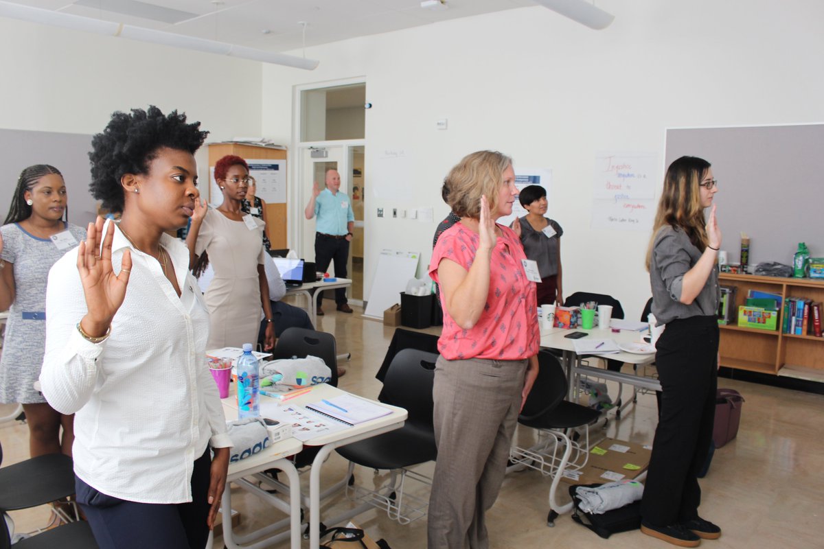 SagaEducation's tweet image. Welcome to the first week of training, #SagaDC! 
We’re looking forward to starting this journey together as we prepare for an amazing school yr w/ our students! Also, special thanks to @cmdgrosso our #AmeriCorpsPledge yesterday! #SagaSummerTraining  #GetThingsDone