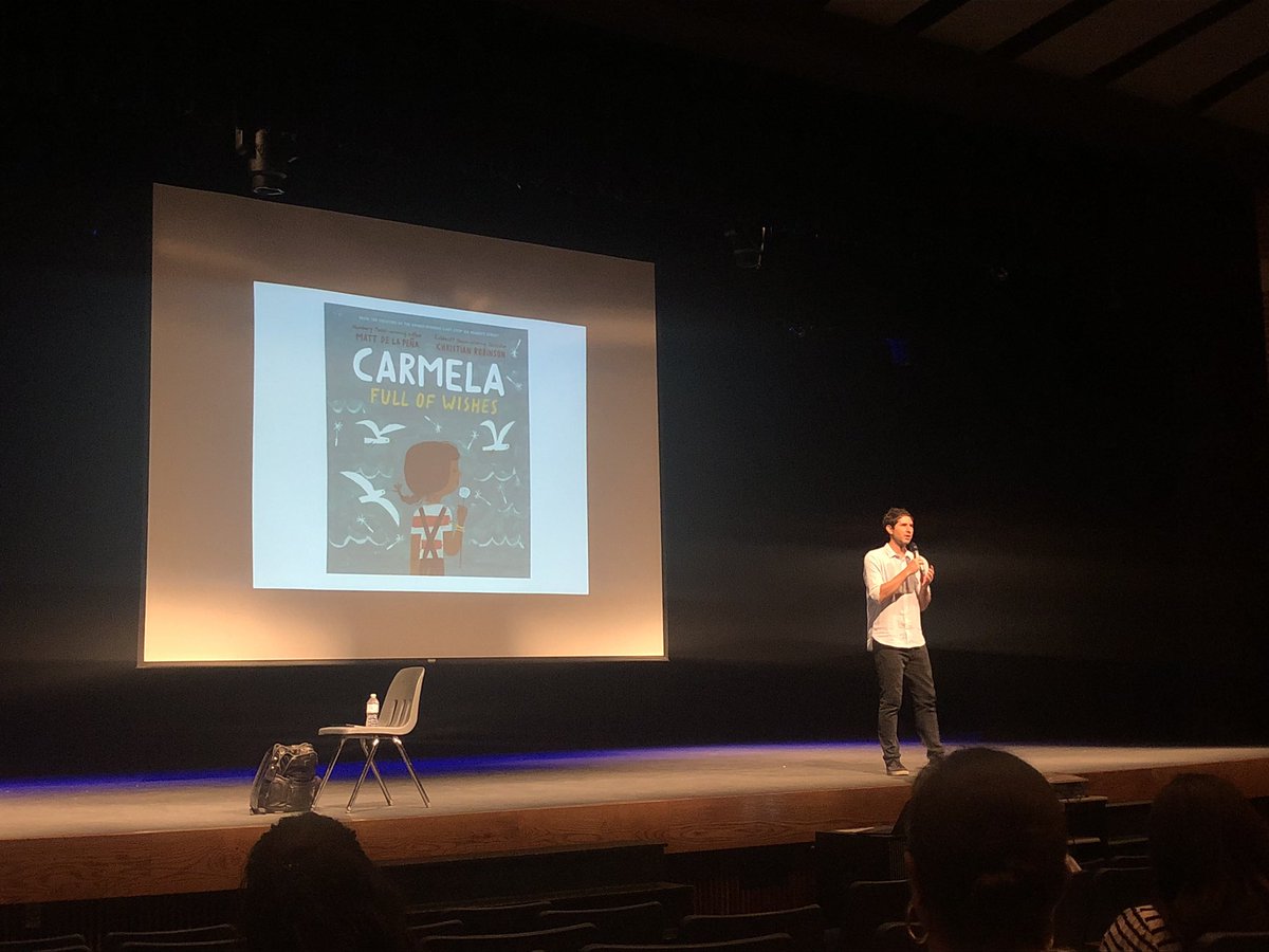 hellomrsyoung's tweet photo. who else could listen to @mattdelapena speak all day? what an amazing author! #cfisdpk1 https://t.co/mqGh5napzg