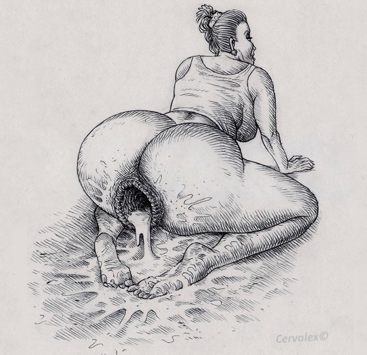 Anal Fisting Drawings - Extreme Fisting Drawings | Sex Pictures Pass