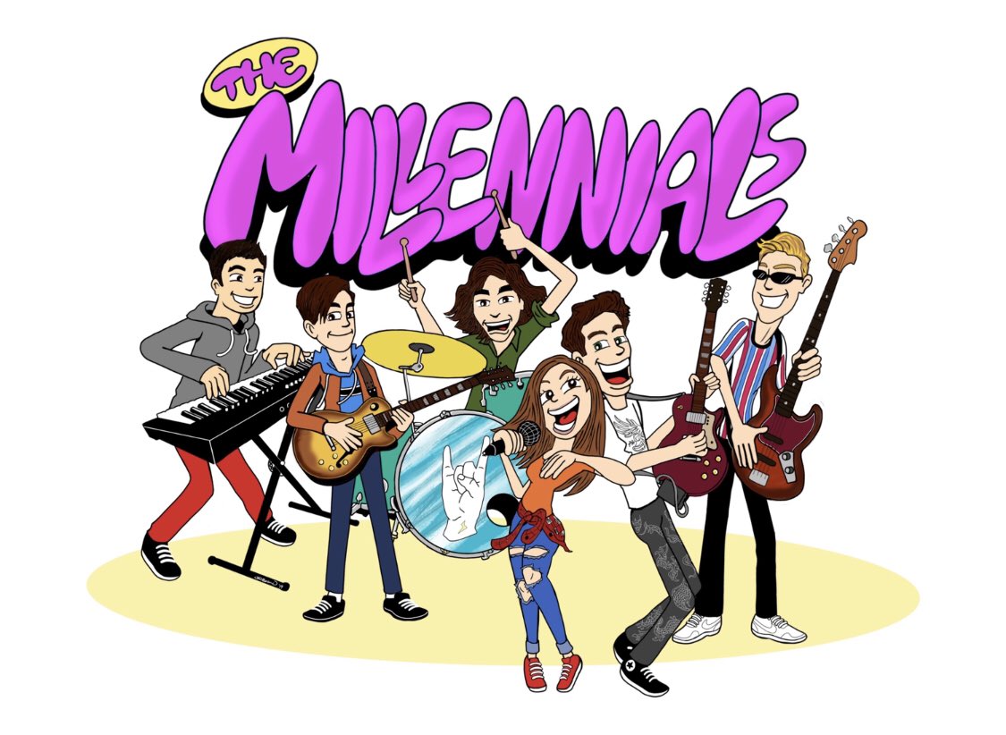 BandMillennials's tweet photo. #TheMillennials Thank you Jon Belonio for this sick artwork! 🤘🏽⚡️ https://t.co/0DzuadkSjL